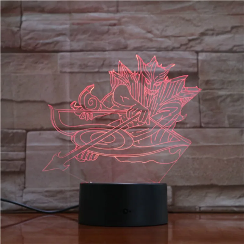 11 Japan Manga Naruto Kakashi Action Figure 3d Led Night Light Bedroom Decoration Light Friend Holiday Gift Table Night Lamp Anime - Испускаемый цвет: 11