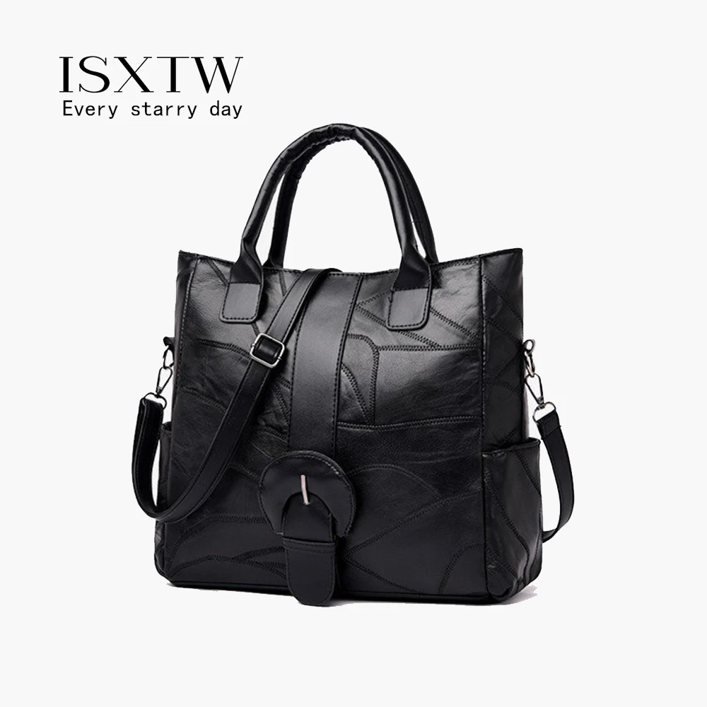 

ISXTW Fashion Front Line 2019 Ladies Handbag Luxury Simple Shoulder Diagonal Display Charm Autumn And Winter Models Black / D4