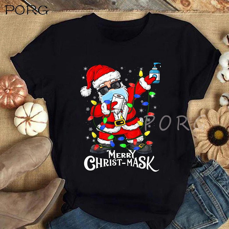 Santa claus t shirt for ladies Clearance