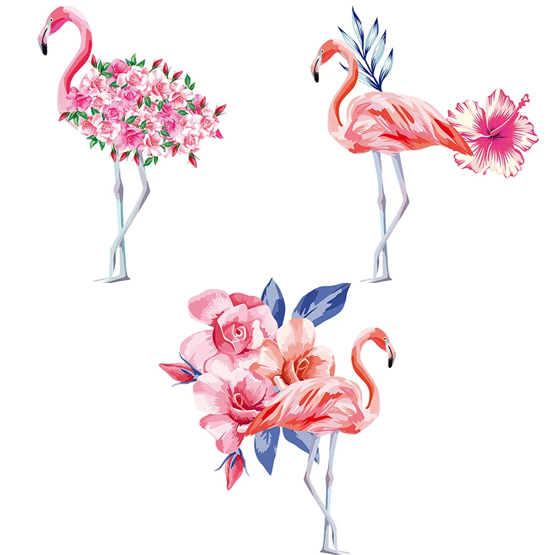 

Three Ratels QCF17 Creative Flamingo Wall Sticker Art Custom For Boys Girls Decals Wall Stickers For Bathroom