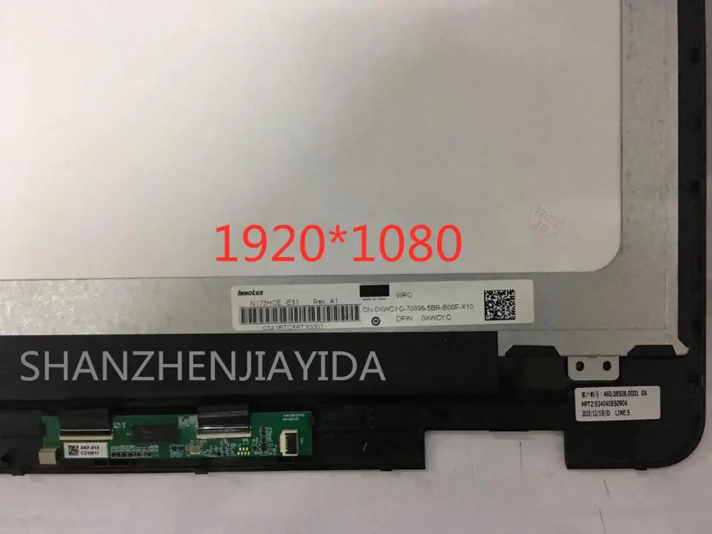 Для Dell inspiron 17 7778 7779 17,3 Ноутбук ЖК сенсорный экран в сборе с рамкой с сенсорной платой