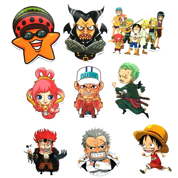 61 шт. Аниме one piece Луффи чоба Саурон игрушечные наклейки one piece настенная наклейка, на холодильник багажные наклейки домик на колесах ребенок