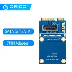 ORICO SATA 7PIN к адаптер mSATA вертикальный тип влагостойкий SSD адаптер Поддержка SATA3 протокол с двусторонняя печатная плата адаптер