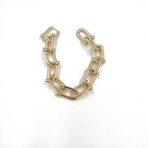 GOLD BRACELET Rongho металлический бамбуковый браслет для женщин винтажные ювелирные изделия золотые серебряные звенья цепи браслеты для хип-хопа Готический Bijoux - Окраска металла: GOLD BRACELET