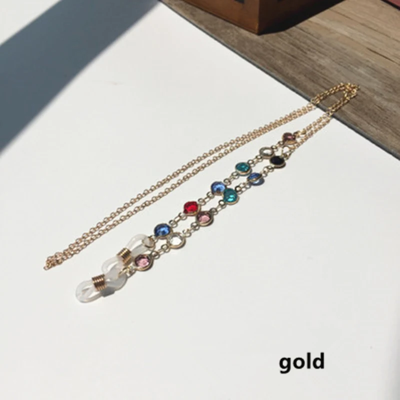 1 pcs Gold color Длинный Хранитель чтения солнце цепочка для очков для женщин мужчин обратно в школу из нержавеющей стали солнцезащитные очки ожерелье шнурок для очков ремень - Цвет: 1 pcs Gold color