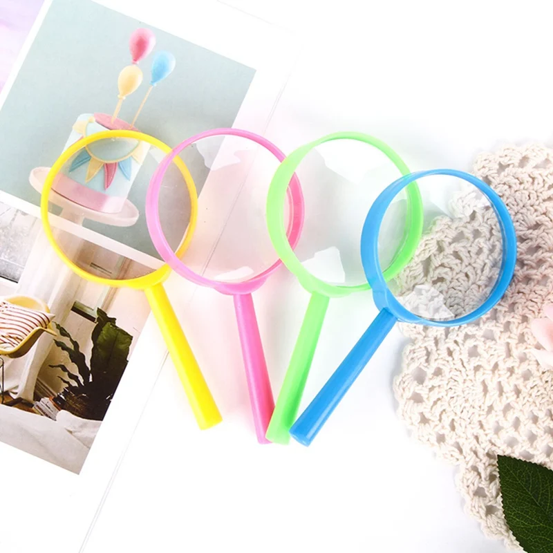 Cute Plastic Mini Magnifying Glass Children's Toys Learning Education Toys
