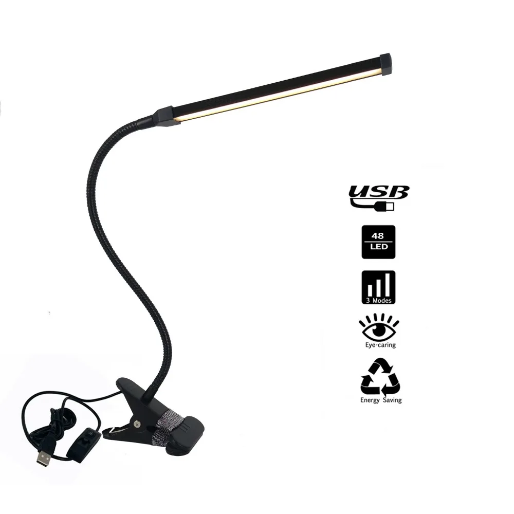 Ganeed Engery Efficient Dimmable Table Lamp Reading Light, Book Light