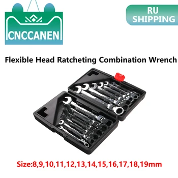 

8mm~19mm Flexible Head Multitool Key Ratchet Spanners Set of Tools Set Wrenches Universal Wrench Tool Car Repair Tools