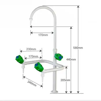 

School Laboratory Faucet Three Ports Single Handle 360 Rotation Faucet Mixer Tap Single Cold Single Handle Crane Torneira