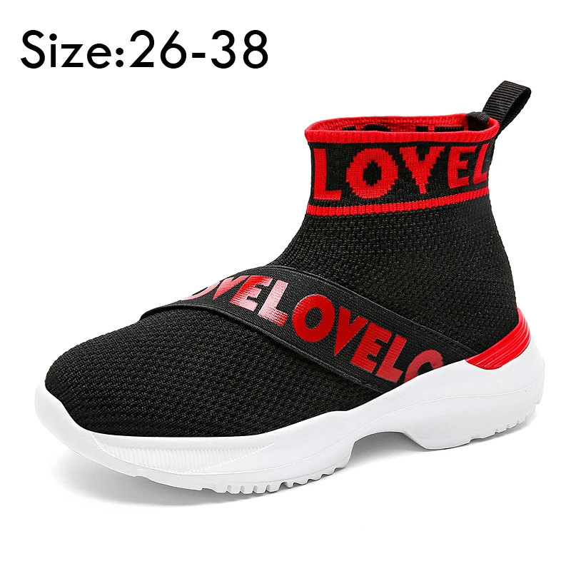 

Kids Sneakers Boys Girls Sock Shoes Breathable Casual Sports Walking Sneakers Children Slip on Fashion Lightweight Running Shoes