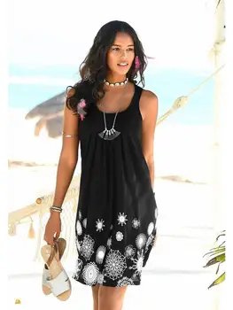 

Black Tank Plus Size Casual Loose Pleated Midi Dress Women Sleeveless Oversized Summer Clothes for Women Dresses Large Size