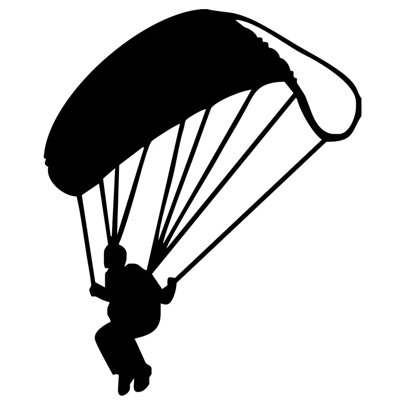 

Car Sticker Paraglider Reflective Interesting Car Sticker PVC Car Sticker Accessory Style 17cm * 14cm