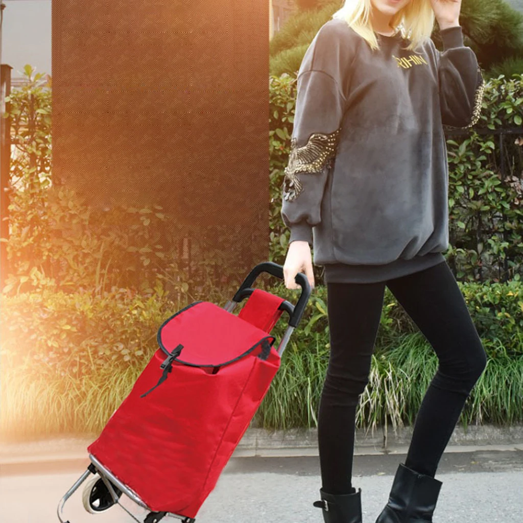 Shopping Trolley Replacement Bag Oxford Fabric Foldable Trolley Spare Cart Bag 4