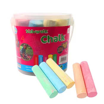 

Dustless Chalk Children Kids Pavements Sticks Assorted Colours Art Floor Chalks Pretend painter Easy to use chalk For Kids