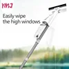 Double-sided Glass Cleaning Brush with Water Spray Window Cleaner Aluminum Long Handle Wiper and Cloth Combo Silicone Brushes ► Photo 2/6