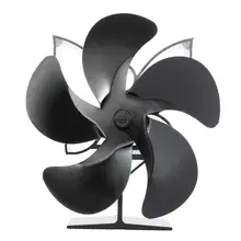 5 Blades Fireplace Heat Powered Stove Fan Log Wood Burner Winter Home Efficient Heat Distribution Stove Fan Accessories