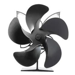 5 Blades Fireplace Heat Powered Stove Fan Log Wood Burner Winter Home Efficient Heat Distribution Stove Fan Accessories