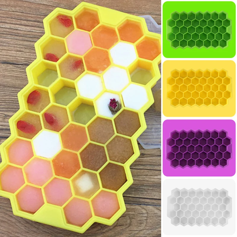 Соты высокого качества DIY Коктейльная еда класс лоток 37 кубов для мороженого силиконовая для кубиков льда вечерние виски 1 шт. холодный напиток