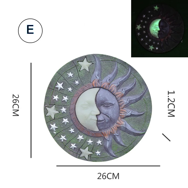 Креативная садовая Каменная ступень доска Смола Ночная светящаяся дорожка декоративная статуя открытый сад газон Декор Орнамент - Цвет: E