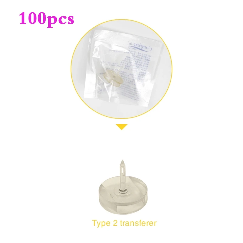0.5ml ampoule head use with syringes hold the hyaluronic acid lip filler for hyaluron gun Atomizer pen no needle facial beauty - Номер модели: 100pcs syringe