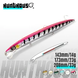 Hunthouse savage gear minnow sandeel jerk minnow floating slim lure 143mm 173mm 208mm long casting minow pesca jerkbait lw402