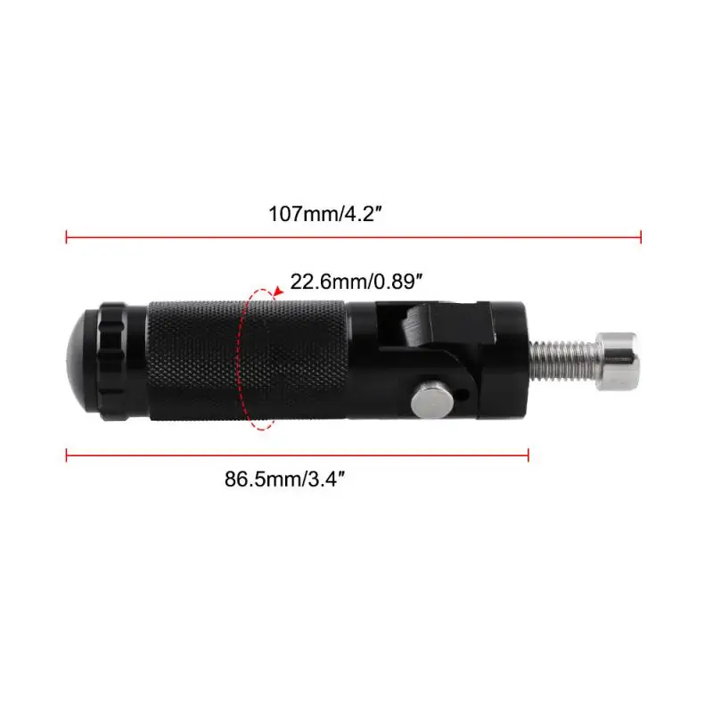 Universal Black Motor Bike Folding Footrests CNC Aluminum Motorcycle Foot Pegs Rear Pedals Set Motorcycle Accessories Parts