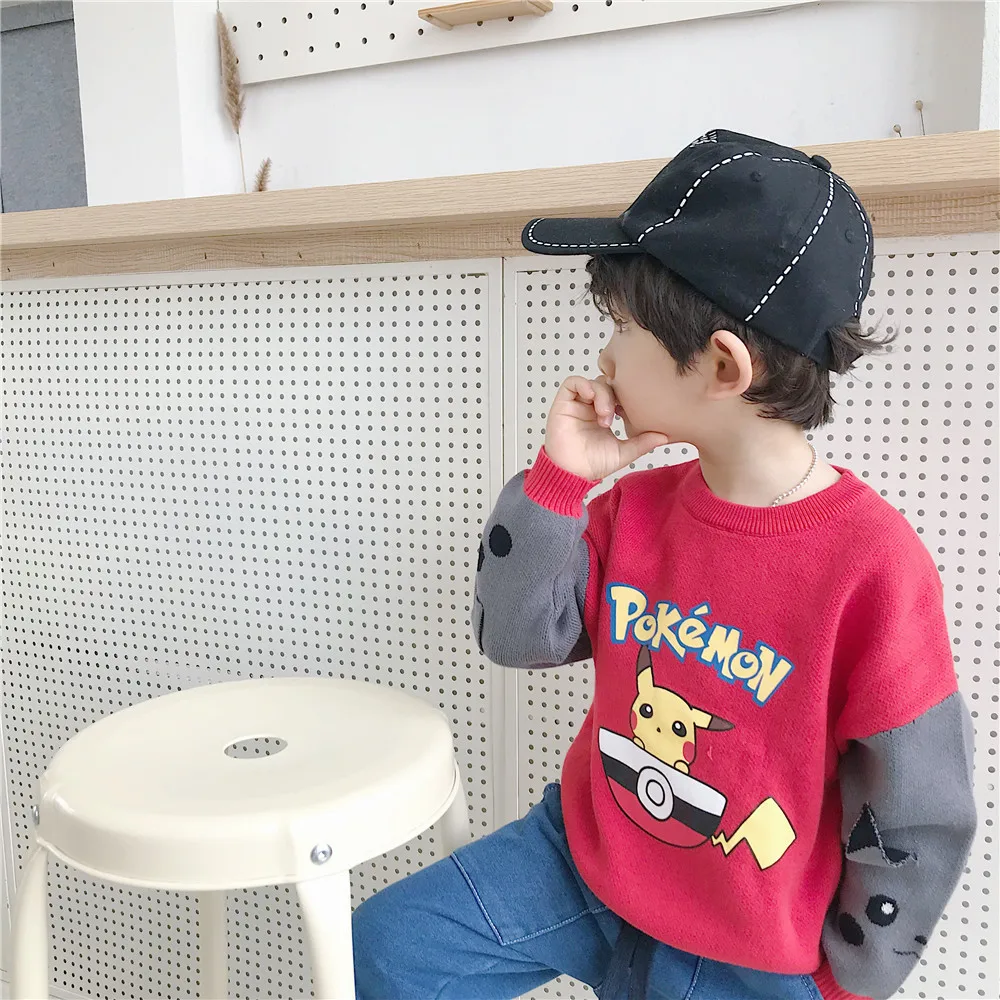 Tonytaobaby/осенне-зимнее платье новая одежда для маленьких мальчиков и девочек хлопковый свитер с рисунком Свитер для малышей свитер для мальчиков