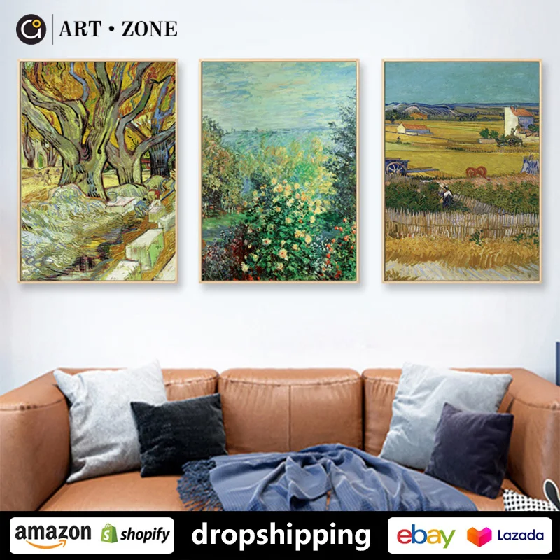 Картина маслом в стиле арт ZONE Van Gogh Abstoract настенная на холсте с | Рисование и каллиграфия -33027030914
