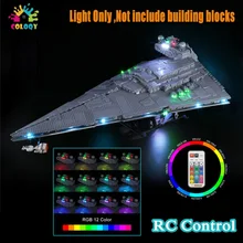 

COLOQY LED Light Set Compatible 75252 Star Destroyer RC Control Toys For Kids (Light Only Not Including Building Blocks)
