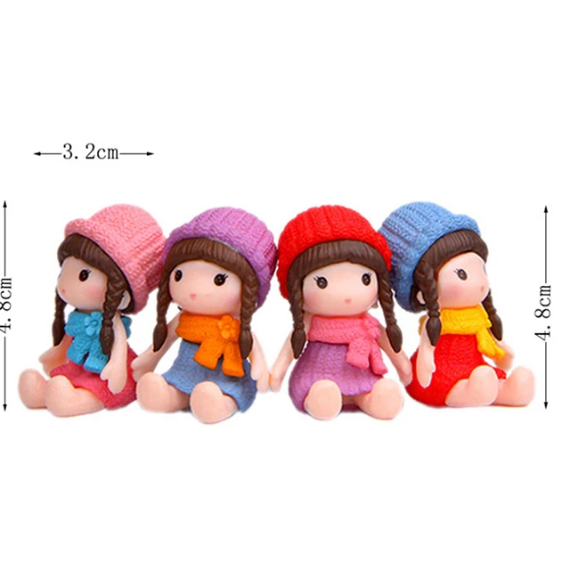 1Pc Mini Girl Doll DIY Micro Landscape Dolls Fairy Garden Miniatures Decor Dollhouse Figures 3