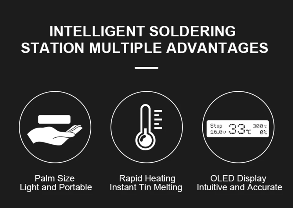 SEQURE MSS12 Mini OLED Soldering Station Compatible With T12 Supports PD3.0/3S-6S/12V-25V Power Supply gas welding equipment