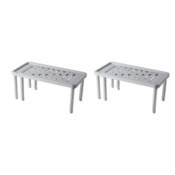 

Adjustable Home Closet Organizer Storage Shelf for Kitchen Wardrobe Rack Cabinet Holders Home Storage Organizer 2Pcs