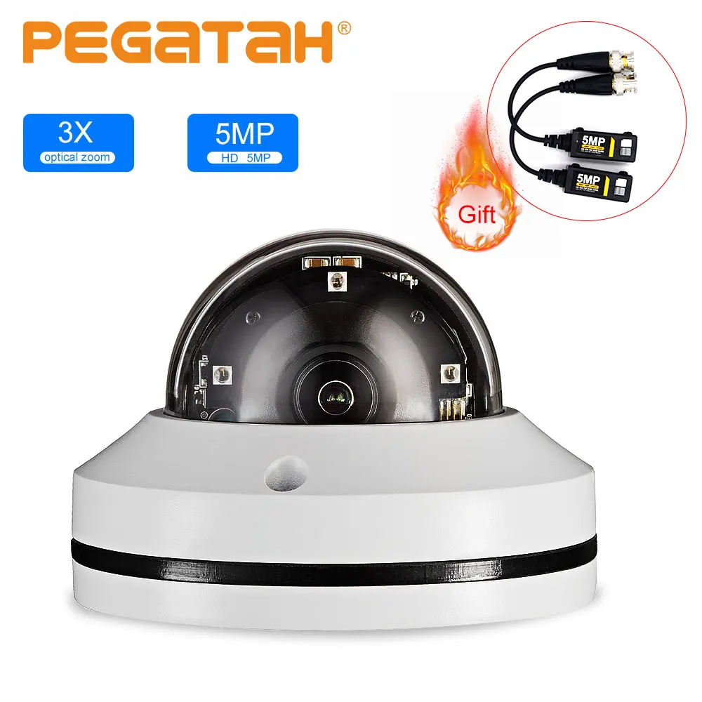  1080P 3X 5X Zoom 4 in 1 Dome Camera IR PTZ Night Vision Starlight AHD TVI CVI CVBS Optical Motorize