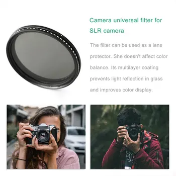 

Variable Adjustable Nd Filter Nd2 To Nd400 Neutral Density Fader Filter Fading Control Filter Camera Ultra-Thin Glass