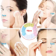 Многоразовые портативные практичные подушечки для снятия макияжа мягкие салфетки для ухода за кожей очищающие салфетки для лица с сетчатым мешком из бамбукового волокна