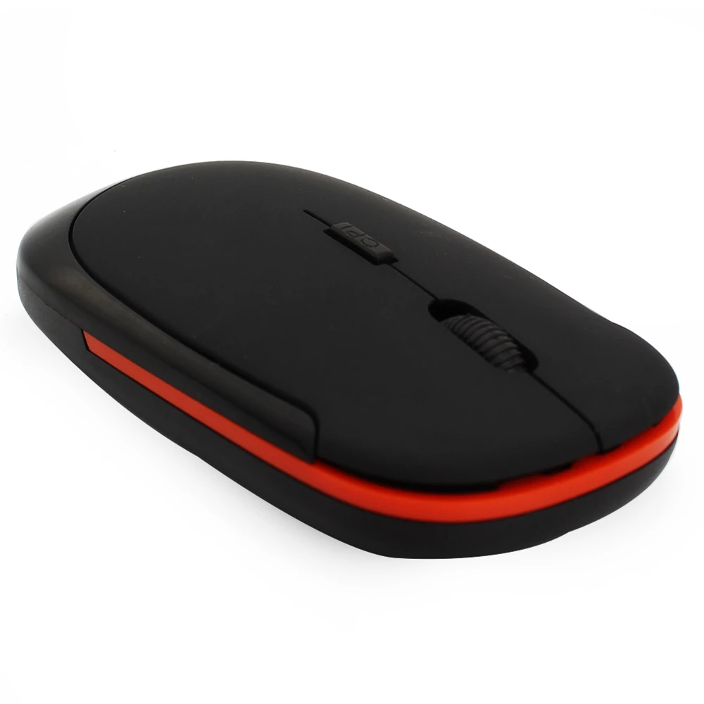 Orange Тонкая беспроводная эргономичная мышь 2,4G 800-1200-1600 dpi, Регулируемая оптическая Ультратонкая мышь, USB Компьютерные Мыши для ПК, ноутбука, настольного компьютера - Цвет: Orange