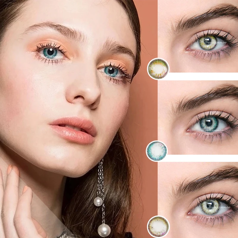 

2pcs Colored Contact Lenses Eye Rio Series Contact Lenses Color Contact Lens for Eyes lentes de contacto UYAAI