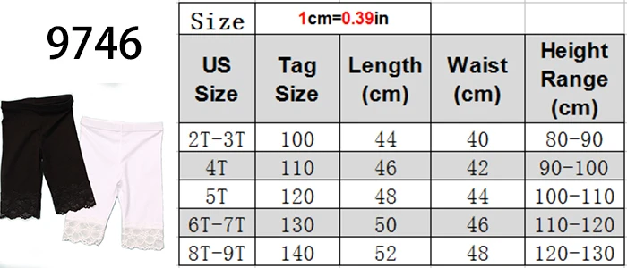 High Quality 2021 New Summer Girls Leggings Pants Lace Cotton Children Clothing Flower Girl Knee Pants