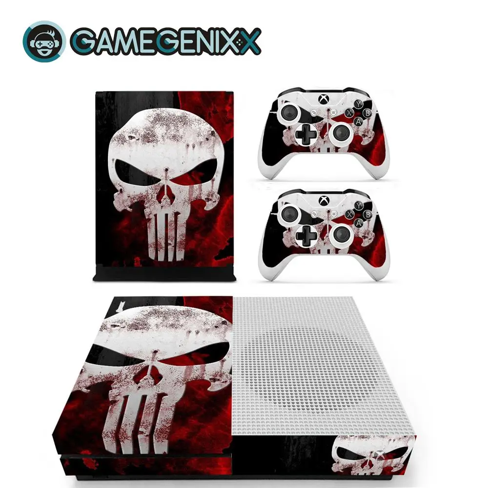 Защитная Наклейка на кожу GAMEGENIXX для Xbox One Slim Console и 2 контроллера-Каратель
