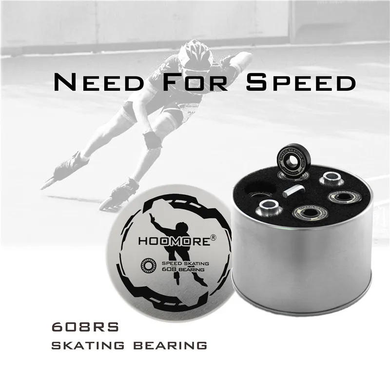 

6-beads High Quality Inline Speed Skates Bearing Black Golden 608 608z 608RS Race Skating Bearing for MPC CT PS dual covers