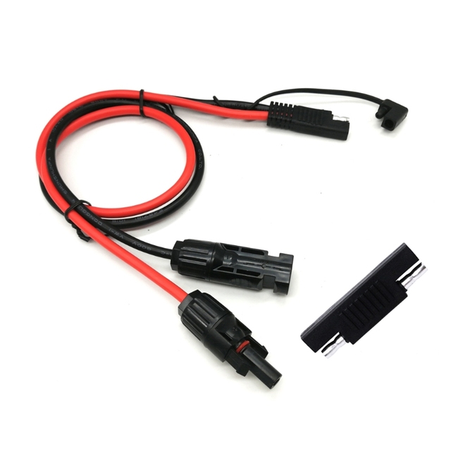 to Solar Panel Connector 10AWG 60cm/30cm Cable Conector Charger Kit for RV Solar Panel Battery