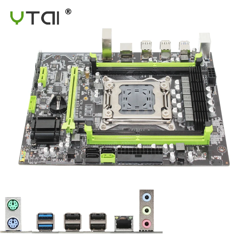 X79 материнская плата LGA 2011 M.2 NVME поддержка 64 ГБ памяти X79-V2.81A материнская плата SSD suporte ECC REG процессор Xeon E5 X79