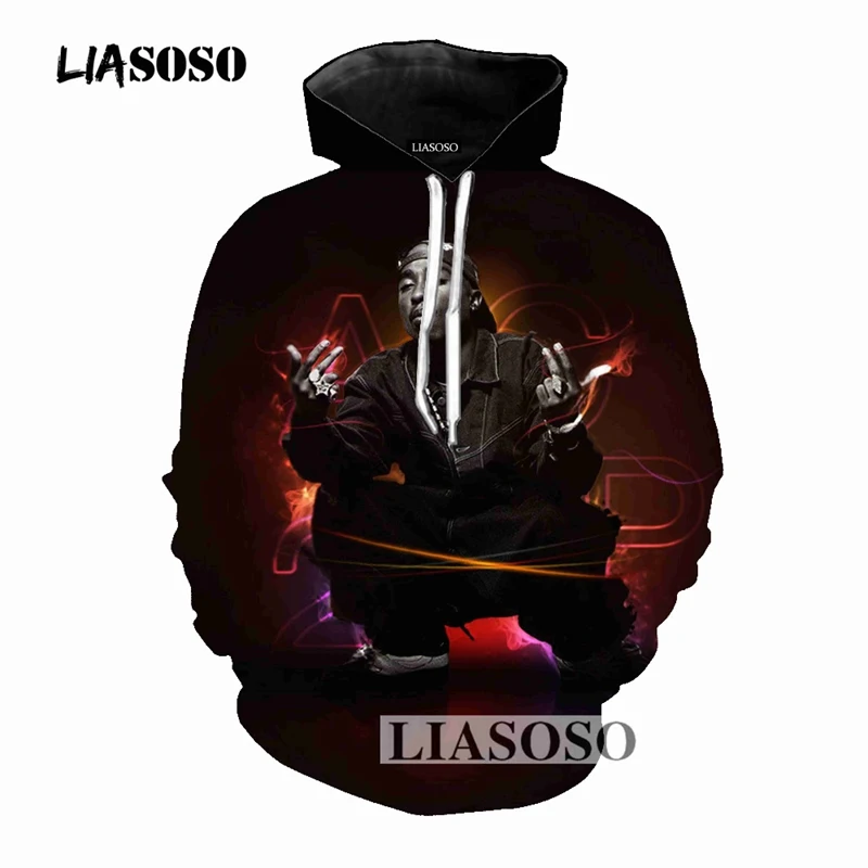 4 LIASOSO, осенняя модная брендовая одежда, толстовки 2pac с 3D принтом, толстовки с капюшоном в стиле хип-хоп, пуловер в стиле Харадзюку - Цвет: 4