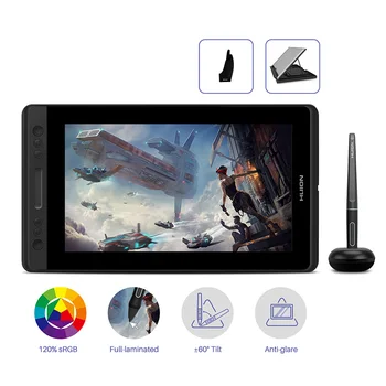 شراءقرص رقمي للرسومات من KAMVAS Pro مقاس 12 11.6 بوصة شاشة رسم متحركة مع شريط لمس لوظيفة الإمالة لتغطية المسافة