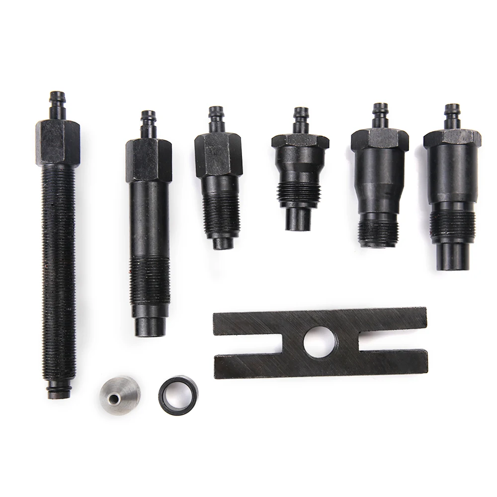 ALLSOME Professional Diesel Engine Cylinder Compression Tester Tool Kit Set Pressure Gauge Tester Kit Set TU-15B Detection Table