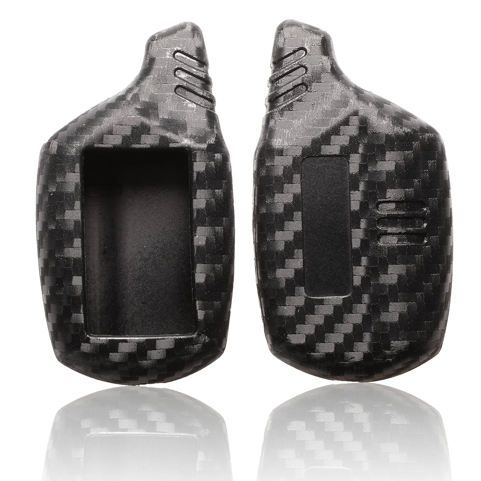 key case Jingyuqin 10p ключ крышка B9/B6 карбоновый чехол для Starline B91/B61/A91/A61 KGB FX-5 Jaguar ez-one ЖК-брелок дистанционный 2 способ сигнализации - Название цвета: key case