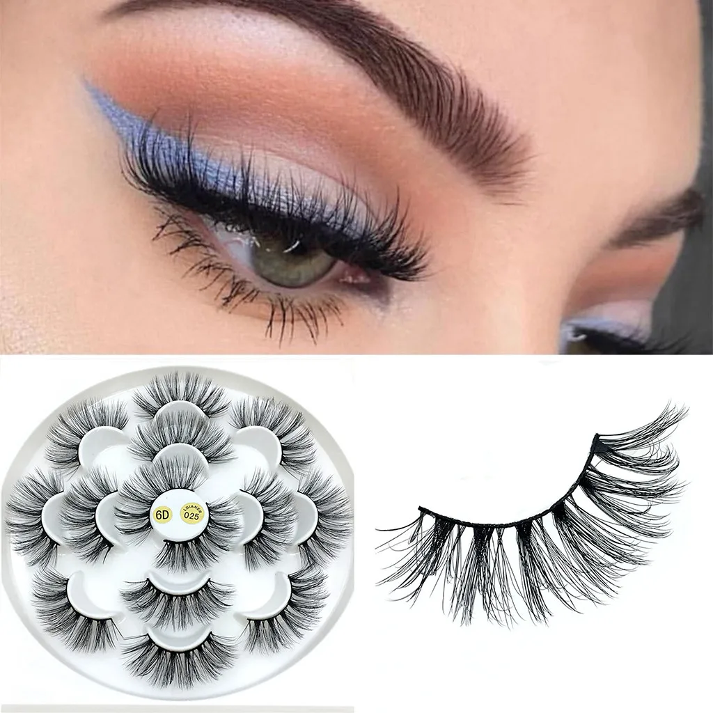 7 пар ресниц макияж maquiagem lashes maquillaje make up maquillage faux cils накладные ресницы для волос Z4