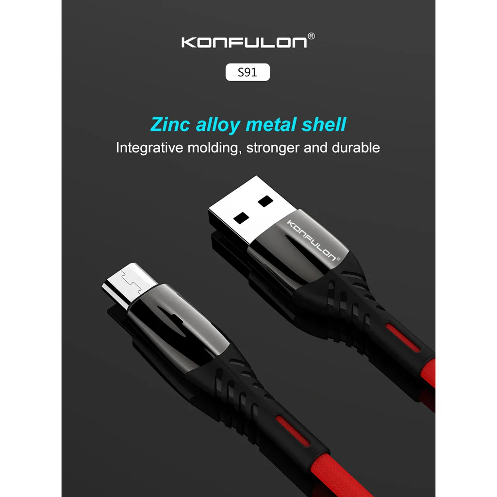 Полностью автоматическое отключение питания мини USB 1 м микро USB прочная линия передачи данных 2.4A высокоскоростное зарядное устройство для телефонов Android кабель zz6