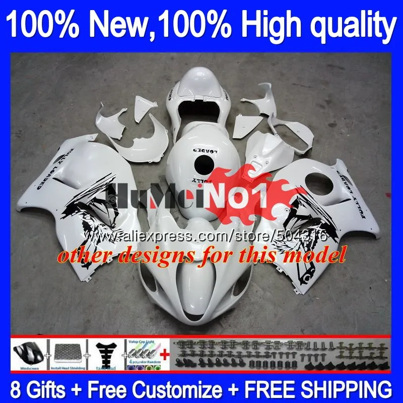 Hayabusa для SUZUKI GSX-R1300 1996 1997 1998 99 00 01 ювелирные изделия из жемчуга белого 27MC. 123 GSXR 1300 GSXR1300 96 97 98 1999 2000 2001 обтекатели