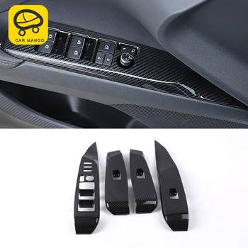 

CARMANGO for Toyota Camry XV70 2017-2020 Car Styling Windows Control Panel Chrome Cover Trim Frame Sticker Interior Accessories